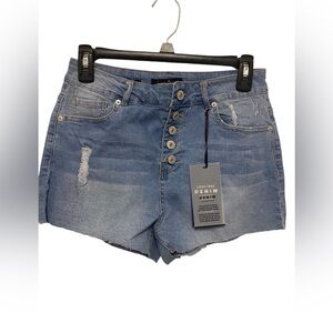 Love Tree Denim Jean High Waist Shorts Medium